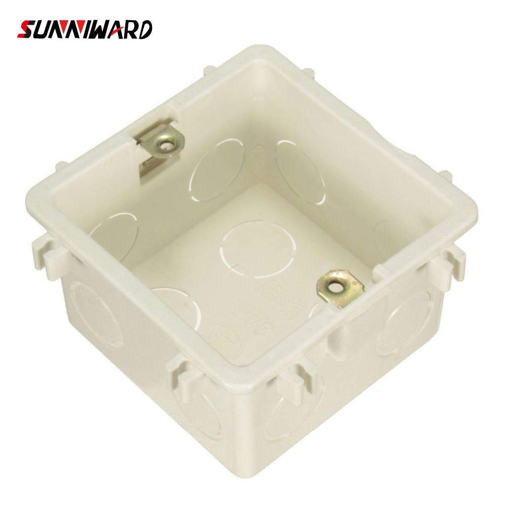 EU Standard, Wall Round Mounting Box, Internal Cassette, Wiring Box, White Back Box For EU Switches and Sockets