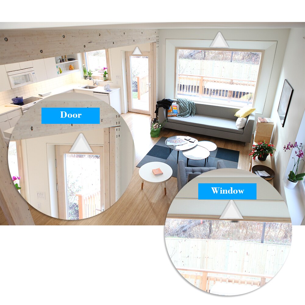 Wired Curtain Motion PIR Motion Sensor Passive Window Curtain Support Temperature Compensation For Home Security Alarm System