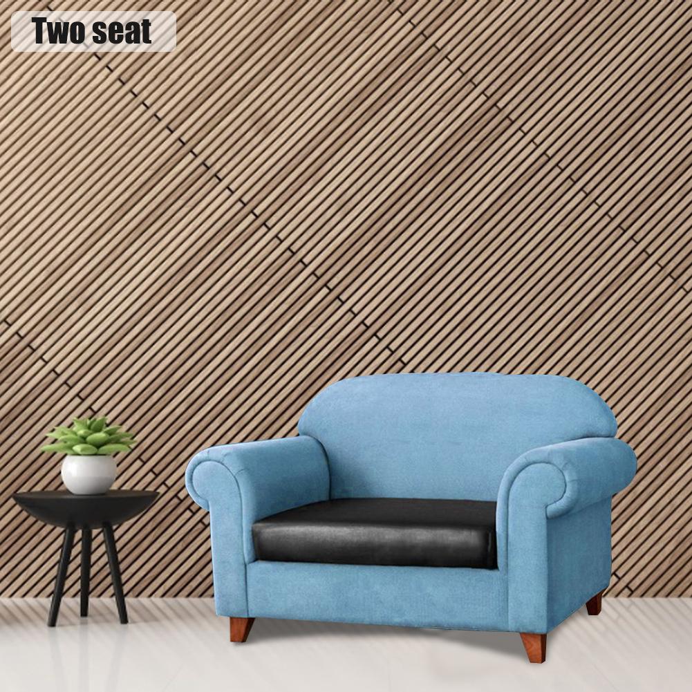 Elastisk pu læder sofa pudebetræk vandtæt stol slipcovers møbler protector slip cover til sofa sæde og hjem: 2 størrelse