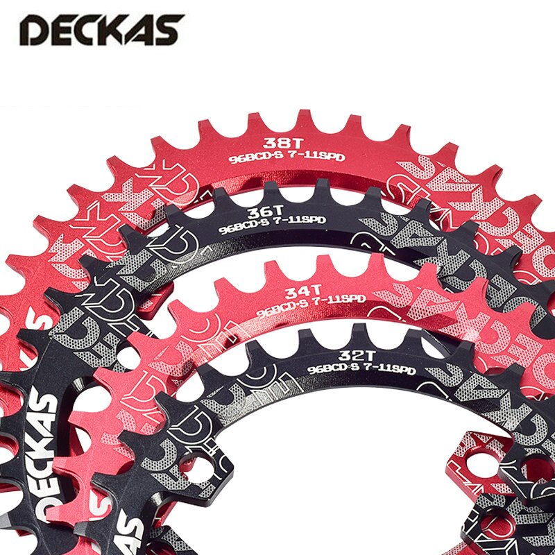 Deckas 96BCD Round / Oval Narrow Wide Chainring 32T 34T 36T 38T Mountain Bike Chainring for SHIMANO XT SLX M7000/M8000/M9000