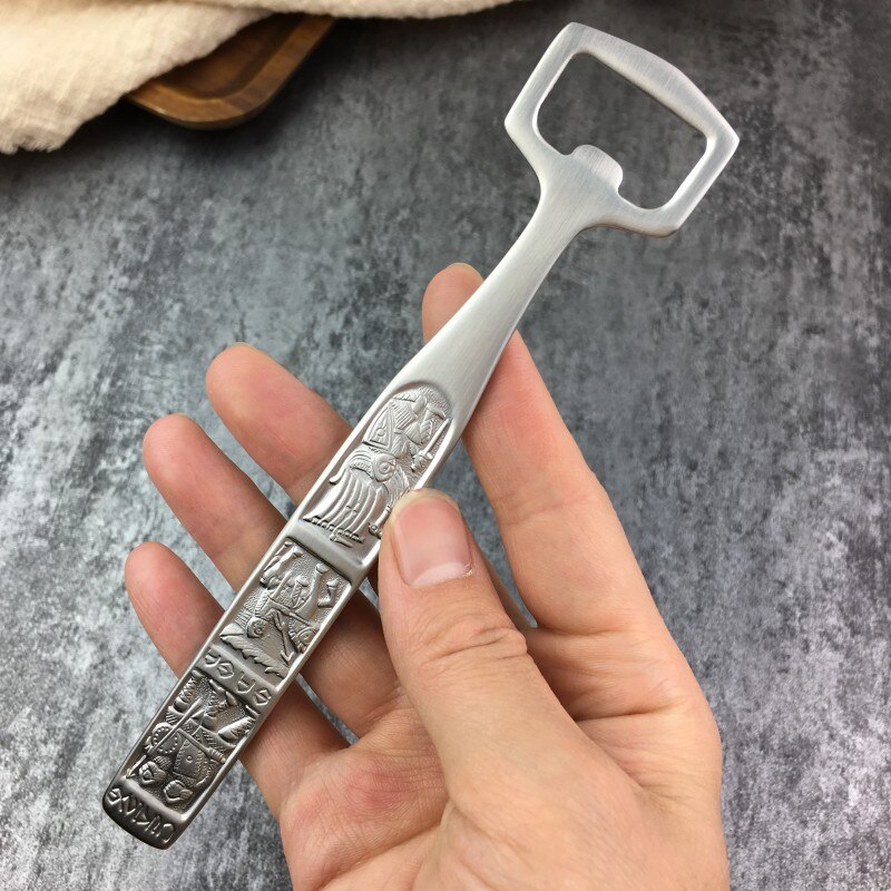 Engraved 304 Stainless Steel Beer Beverage Bottle Opener, Handmade Bartender Bottle Opener, Kitchen Bar Tools
