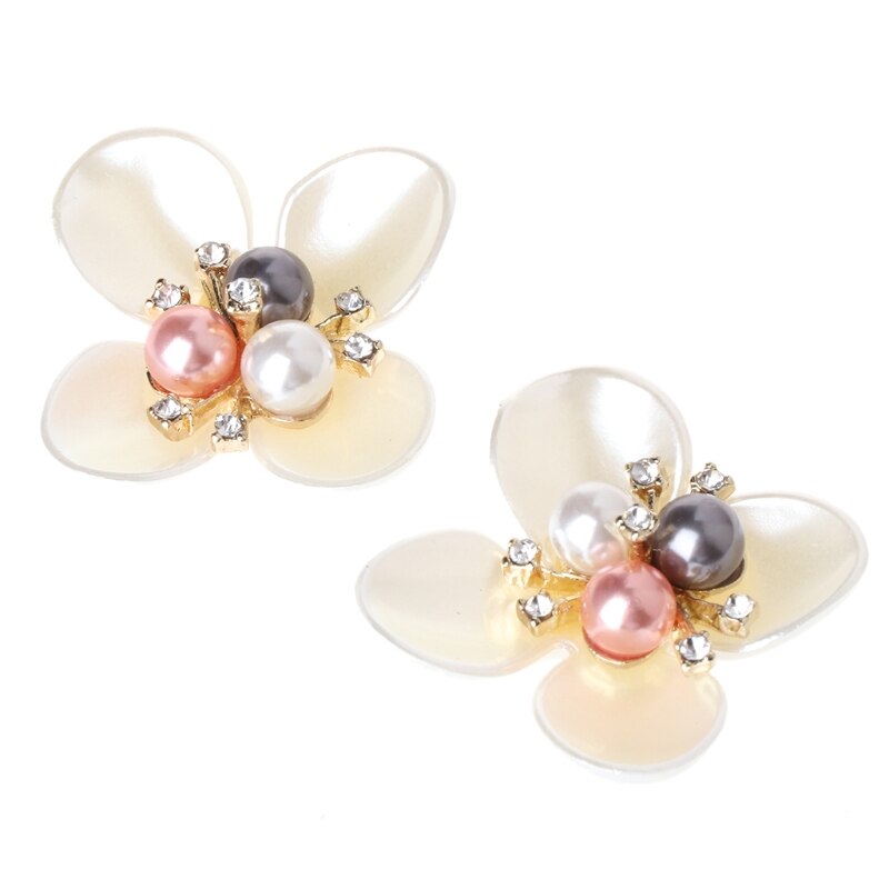 Klv 3.4 Cm Diy Geborduurde Pailletten Kralen Bloem Decoratieve Accessoire Doek Patch Schoen Clips