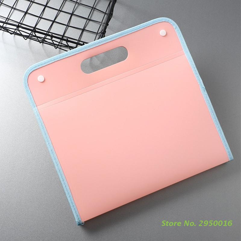 A4 13 Pocket Expanding File Folder Organizer with Dividers Letter Size Expandable Accordion Document Bag Business Briefcase