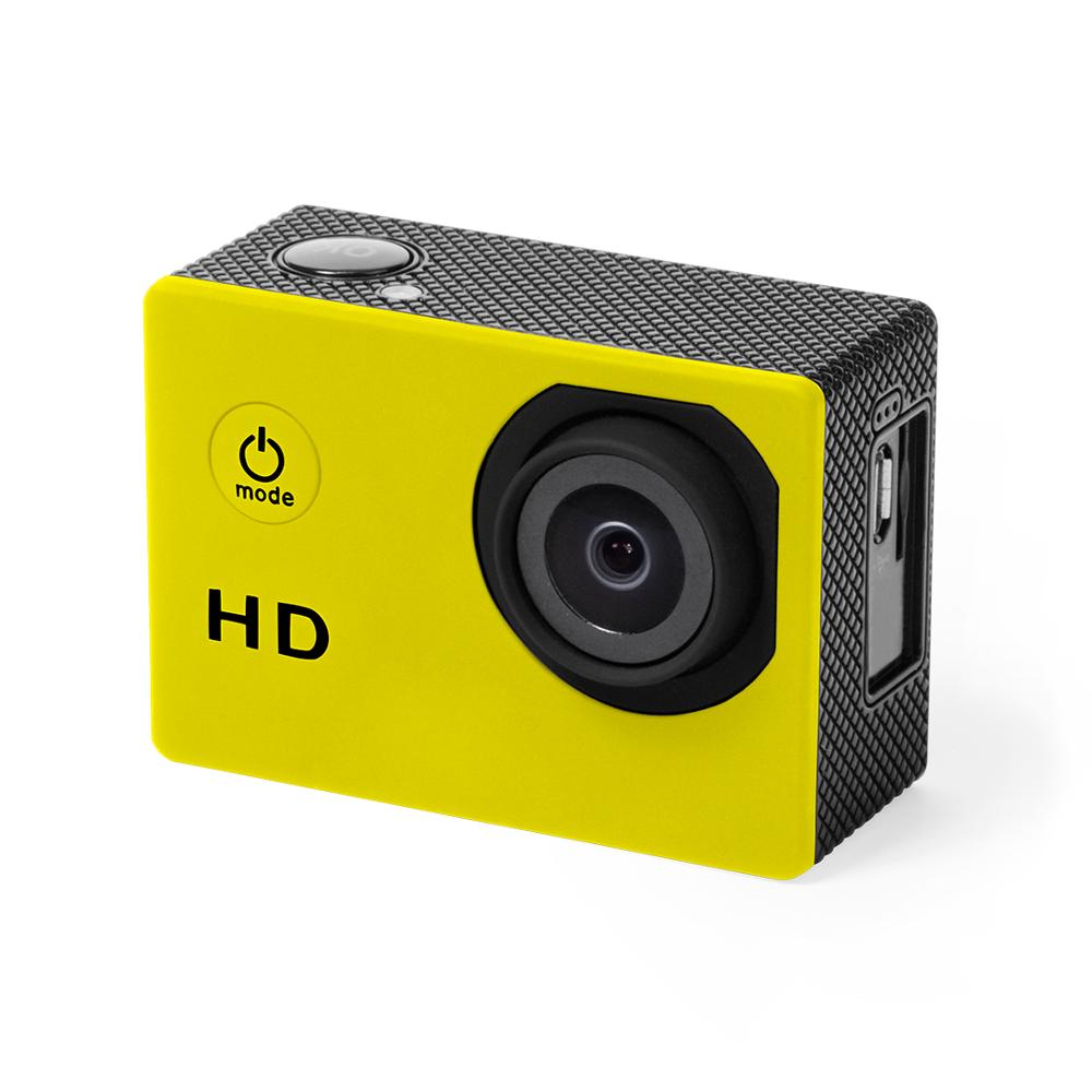 Sport Camera Video Capture Hd 720 P: Yellow