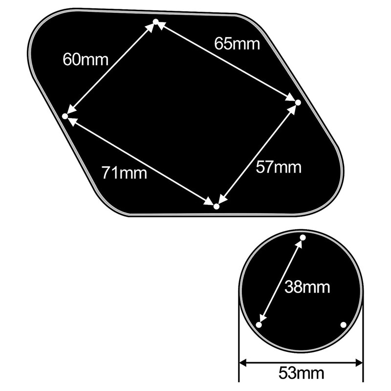 1Set Zwarte Slagplaat Cavity Switch Covers Pickup Selector Plaat Beugel Schroeven Fit Les Paul Gitaar Stijl Kit