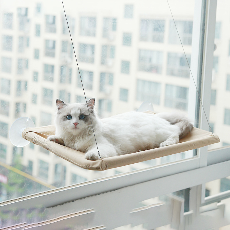 Pet Accessories Cat Hanging Beds Warm Comfortable Sunny Seat Window Mount Kitten Hammock Pet Shelf Seat Beds Bearing 20kg House: 2