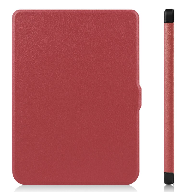 2020 nowe Ultra cienkie inteligentne etui do Kobo Nia PU skórzane etui eBooks pokrowiec ochronny do etui Kobo Nia Funda Capa: wine red