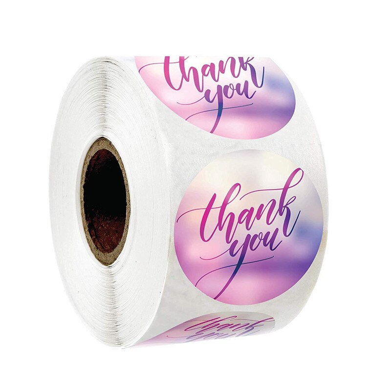 500 stücke Neue Herz Runde Form Etiketten Papier Verpackung Aufkleber Candy Dragee Tasche Box Verpackung Kuchen Tasche Hochzeit Dank aufkleber: 19
