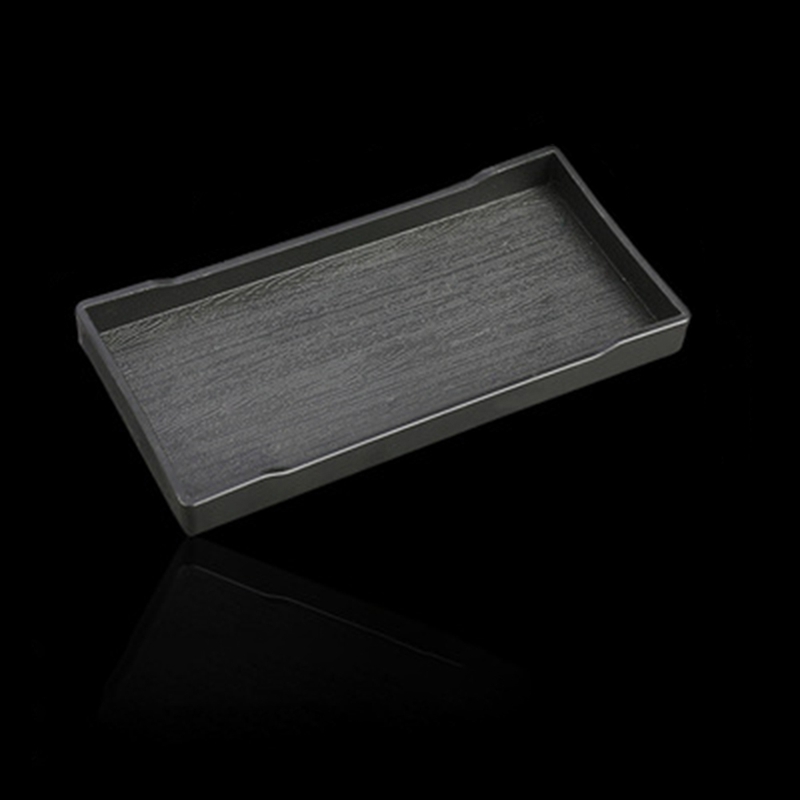 Serveringsbakke stil rektangulær plastbakke madserveringsbakke til restaurant hjem hotel plastik kornbakke robust og holdbar: Bk1