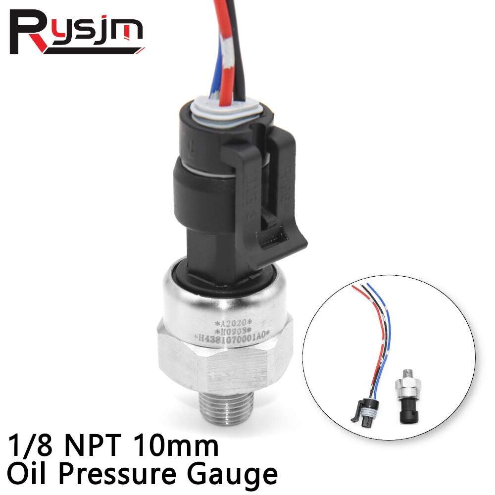 HD 1pc 5V Edelstahl NPT1/8 Öl Kraftstoff Luft Druck Wandler Absender Sensor 30Psi 100Psi 150Psi 200Psi 300Psi 500Psi