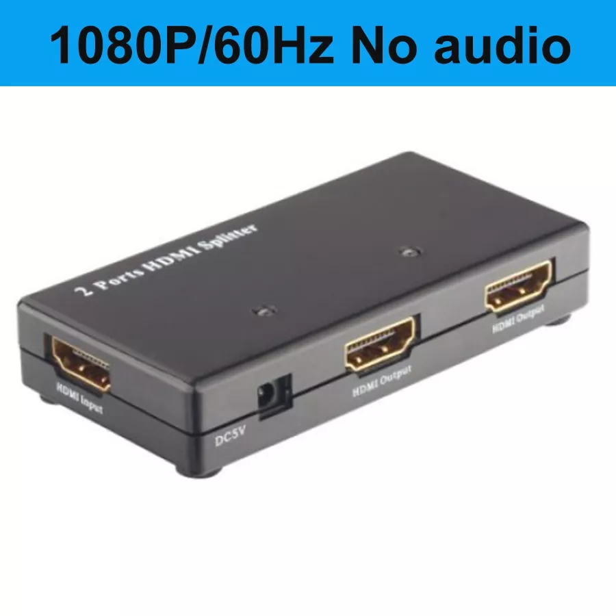 4K Hdmi Splitter Hdr 4K @ 60Hz Uhd Hdmi 1X2 Splitter Met Audio Digitale Extractor Dual Hdmi 2.0 1 In 2 Out Splitter 1080P 4K @ 30Hz: 1080P no audio