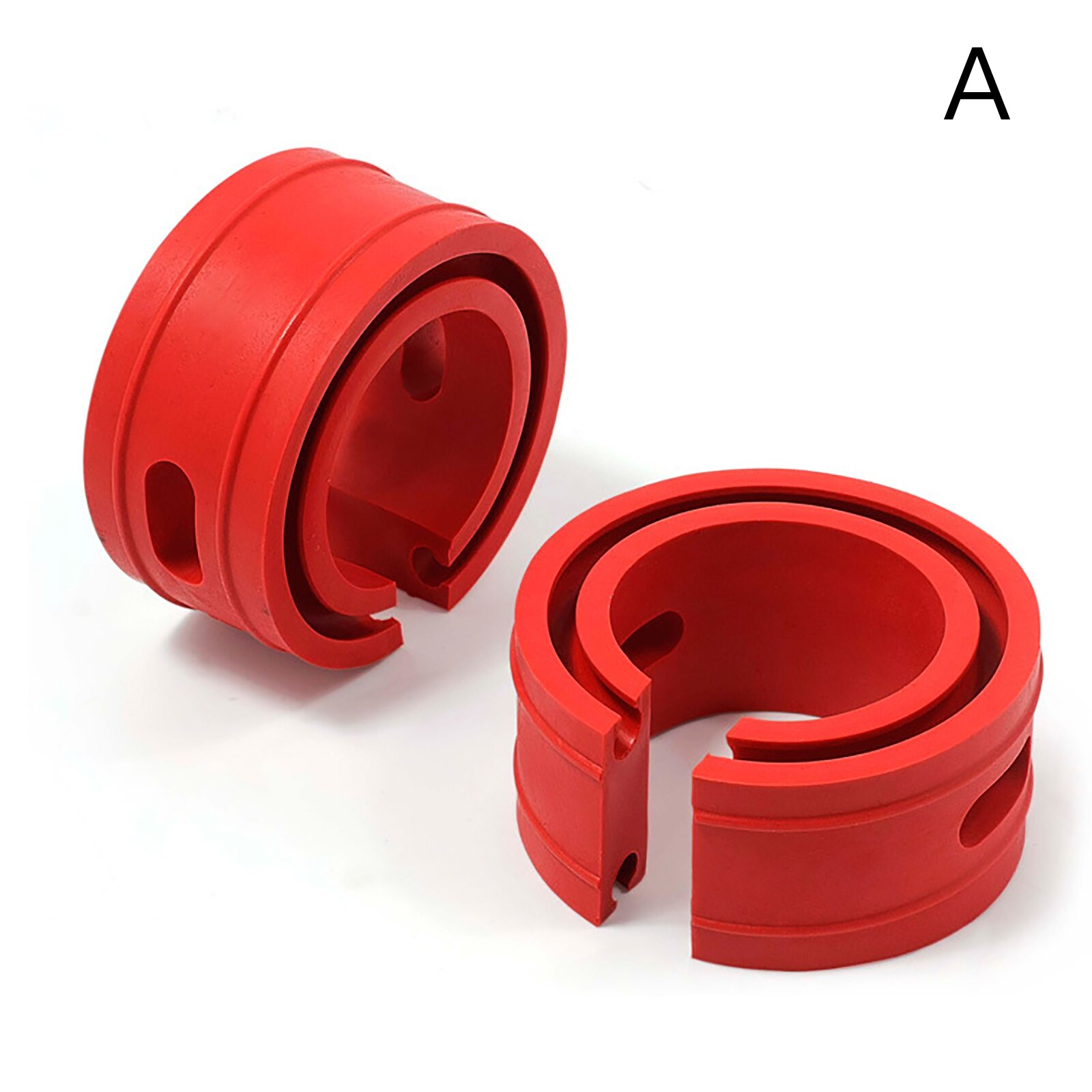 2 pièces couleur rouge amortisseur de voiture pour la voiture tampon ressort pare-chocs puissance auto-tampons A/B/C/D/E/F Type ressorts pare-chocs coussin: Model A