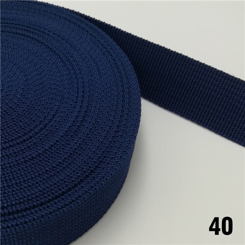 25mm Webbing 10meter long 1&quot; polypropylene for Bag Sewing Belt Webbing Strap dog collar line Strapworks: 40 Navy Blue