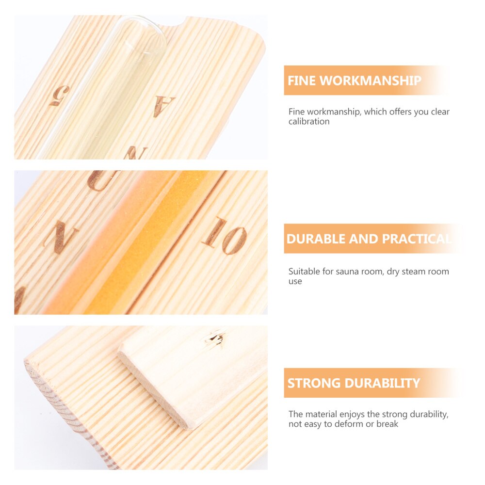 1pc Wooden Time Hourglass Timer Clock Sauna Room Hourglass Timer