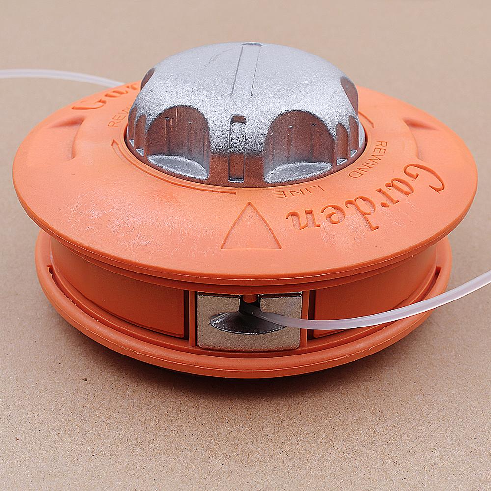 Universal Bump Feed Dual Line Trimmer Head M10 * 1.25 Aluminum for Most Echo Husqvarna Polan Stihl Strimmer Grass Brush Cutter