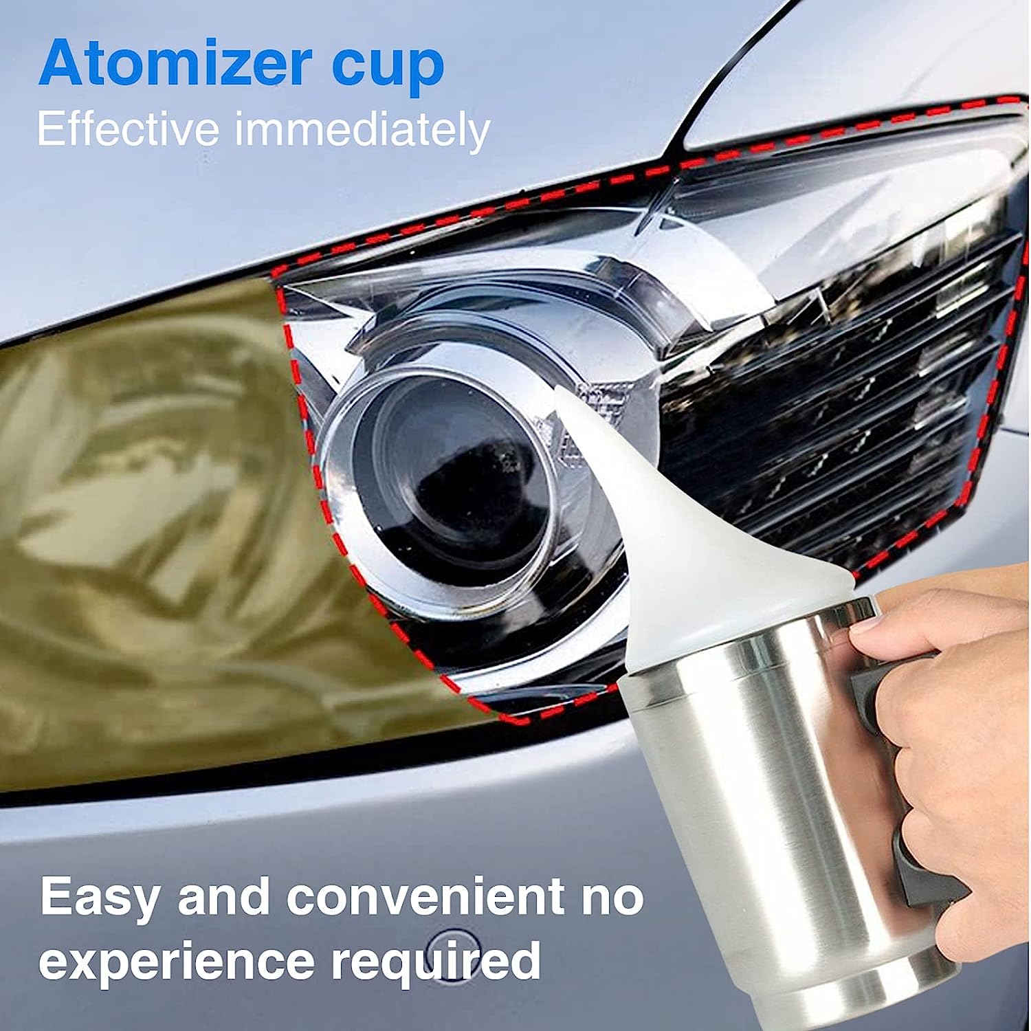 Headlamp Polish Tool Kit Electrical Heating Cup Tool Set Car headlight repair tool heating Cup Automotive headlight Care Tool