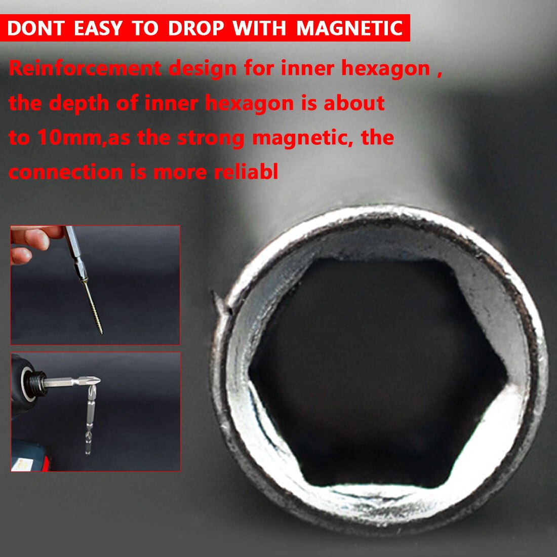 1/4 "Hex Rod Shank Lange Steel Schroevendraaier Tip Houder 1Pc Extension Bit Set Extensions Quick Change Handje socket