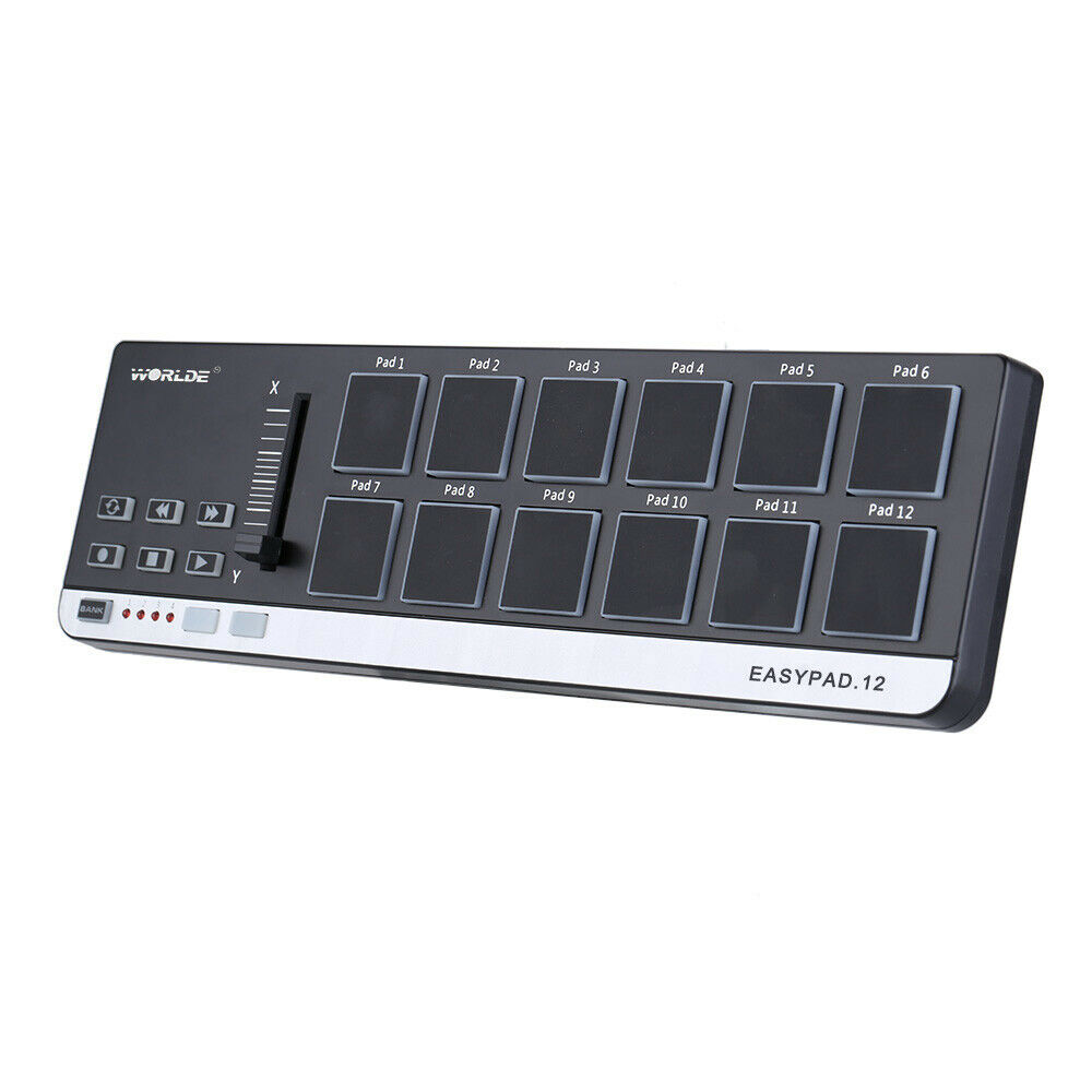 Worlde – contrôleur Midi pour clavier de Piano Easypad.12, Instrument de musique, Interface de tambour