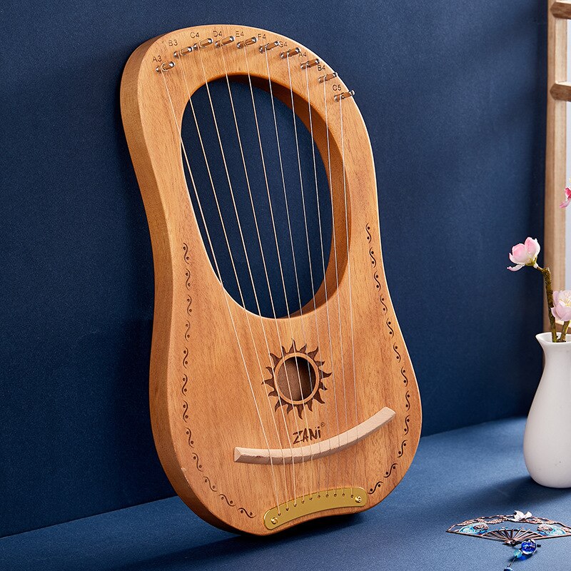 Zani Lyar Harp 10-note Harp Lyre Beginner Lyre Harp portable string instrument: 1