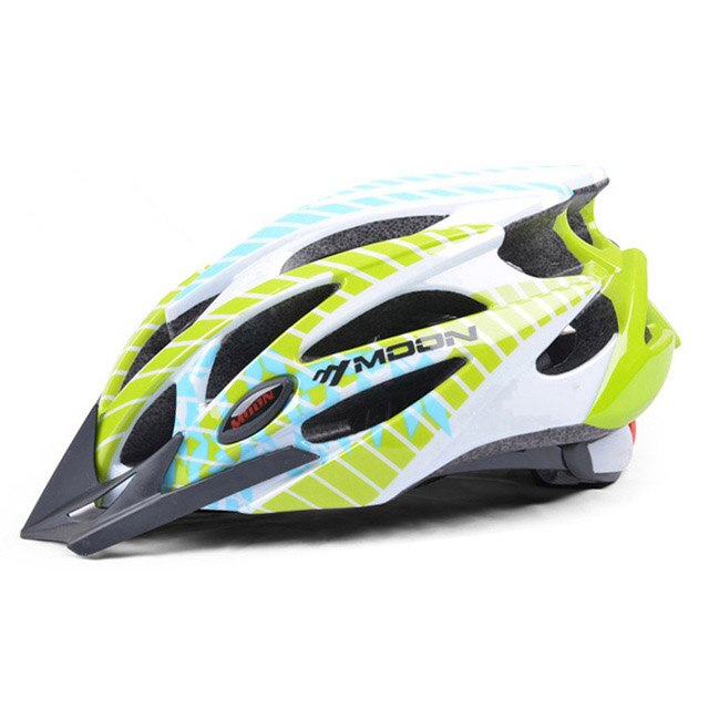 Moon Cycling Helmet Ultralight Skiing Motorcycle Bicycle Breathable Helmet Bicycle Road Mountain Riding Helmet Riding Equipment: Green / S 52-55cm