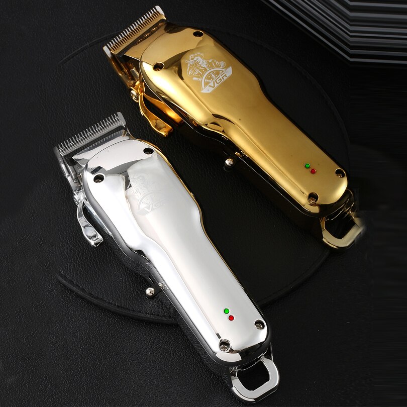 Vgr Professionele Tondeuse Kapper Cutters Elektrische Draadloze Tondeuse Gold Alle Metalen Haar Snijmachines V-678