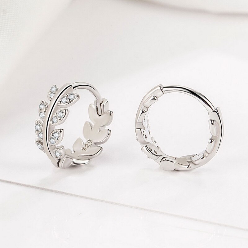 exquisit Gold Opal Kreis Ohrringe Für Frauen AAA Zirkon Glänzenden Strass Blätter Schmetterling Platz Ohrring Hochzeit Schmuck: ER20Y1391-2