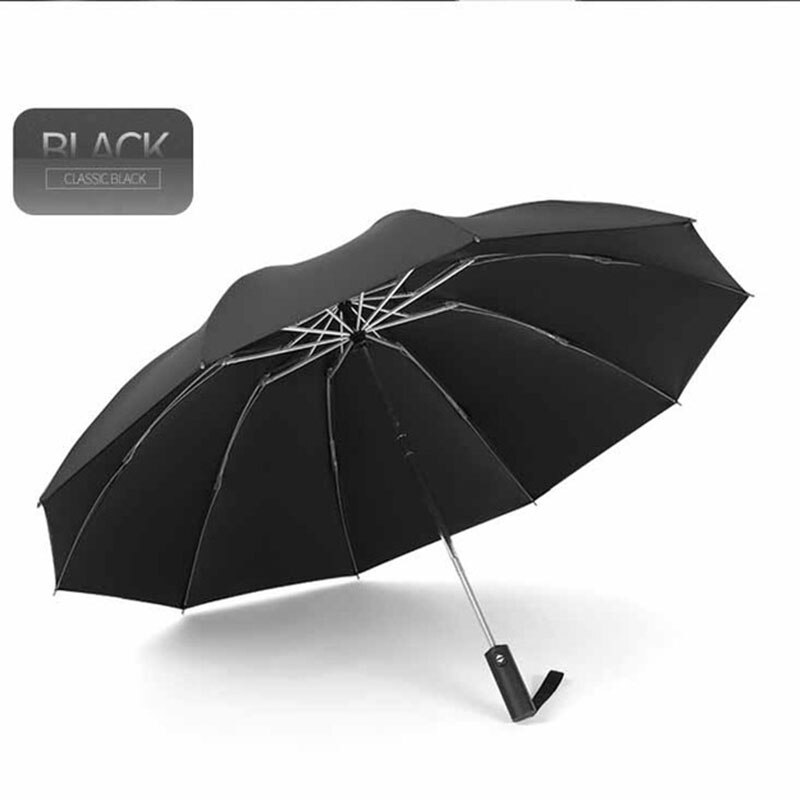 Parapluie inversé Compact coupe-vent pliable | 10 côtes Auto ouvert et fermé pliant, petit parapluie de voyage inversé: 1