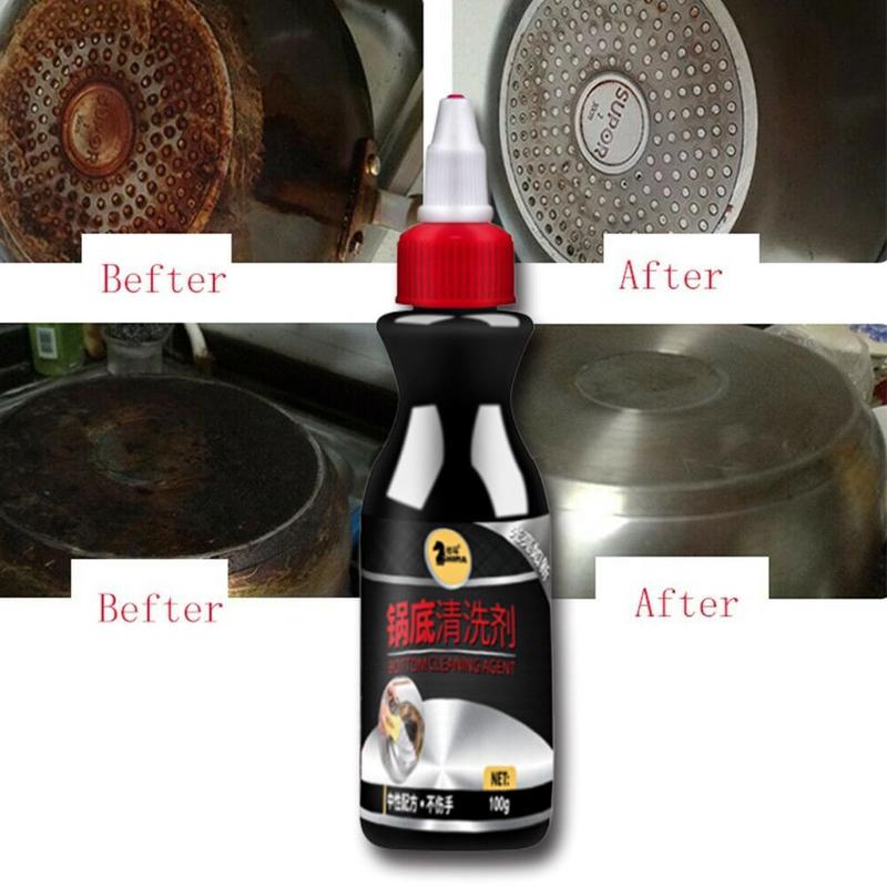 100G Wasmiddel Roest Remover Verbrande Vlekken Zwart Schaal Verwijderen Burn Stalen Bodem Cleaner Roest Roestvrij Huishoudelijke Artefact Ki G0F8