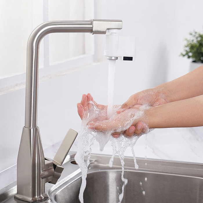 Household Water Economizer Automatic Sense Infrared Induction Water Saving Device Stainless Steel Kitchen Accessories