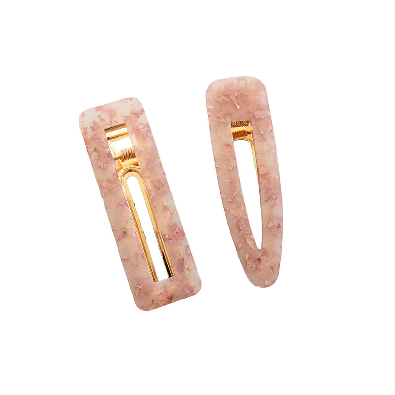 1PC Neue Frauen Mädchen Acryl Hohl Waterdrop Rechteck Haar Clips Zinn Folie Pailletten Haarnadeln Barrettes Stirnbänder Haar Zubehör