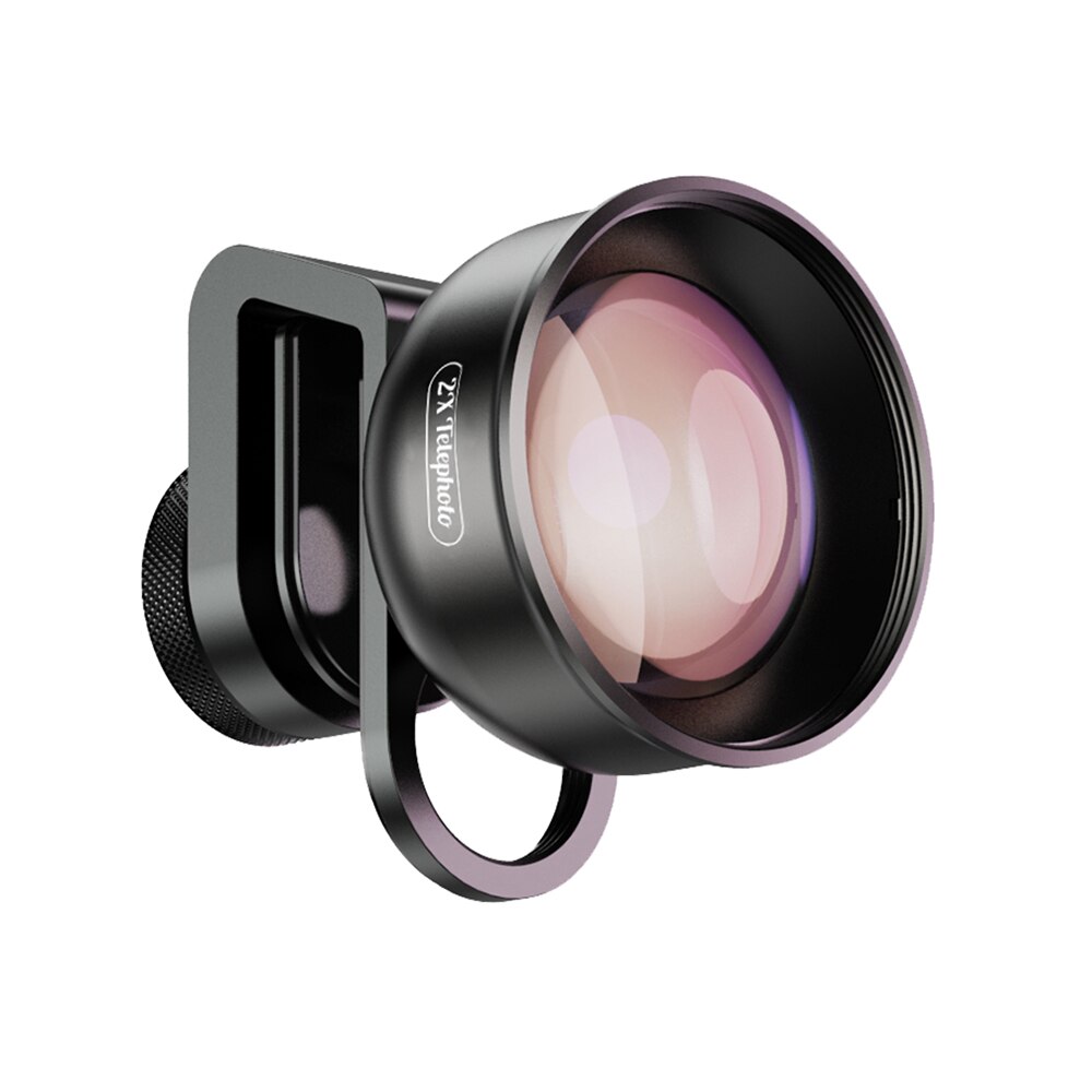 Apexel APL-HD5T Multi-layer Telefoon Telelens 2X Zoom Led Licht Fotografie