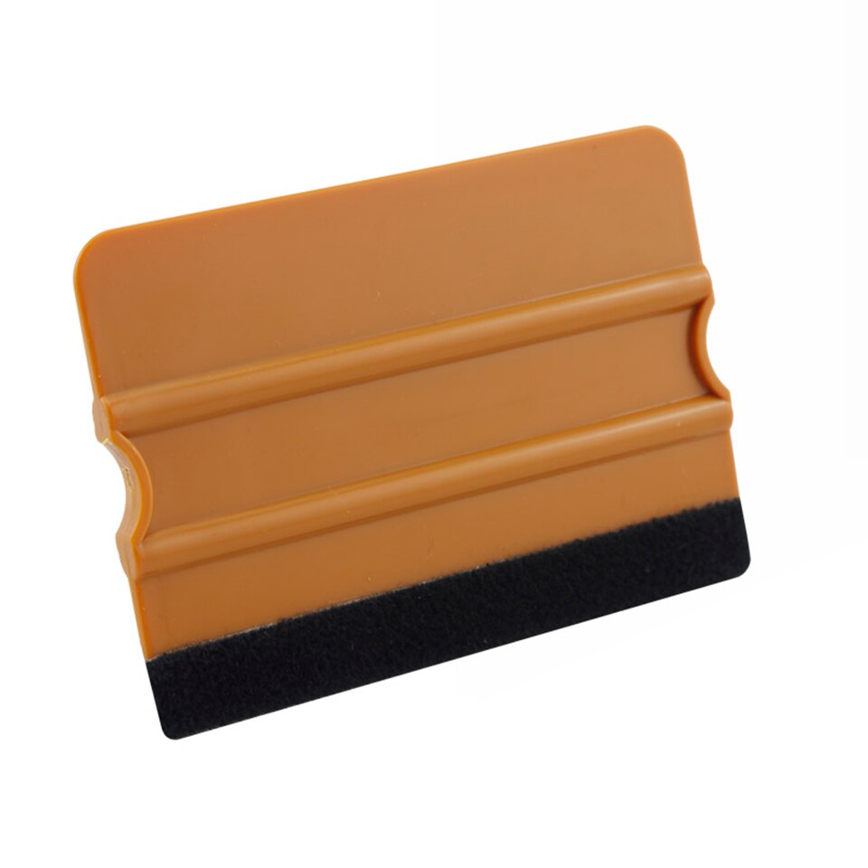 Vinyl Graphics Wallpaper Sticker Application Tool Scraper Hard Plastic Car Vinyl Wrap Decal Squeegee In Gold MO-70