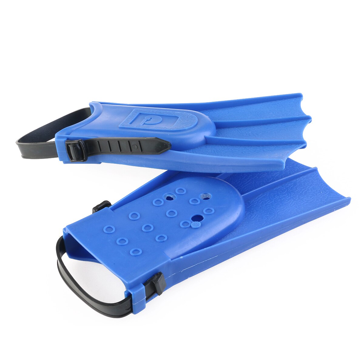 Kids Adjustable Flippers Fins Swimming Diving Learning Tools (Blue)