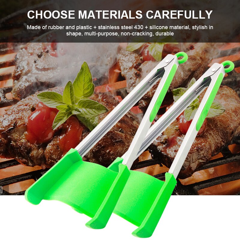1 stk kjøkkenutstyr smart bbq spatel og tang stålramme tang kjøkken dings cocina accesorios de coci... посуда для кухни