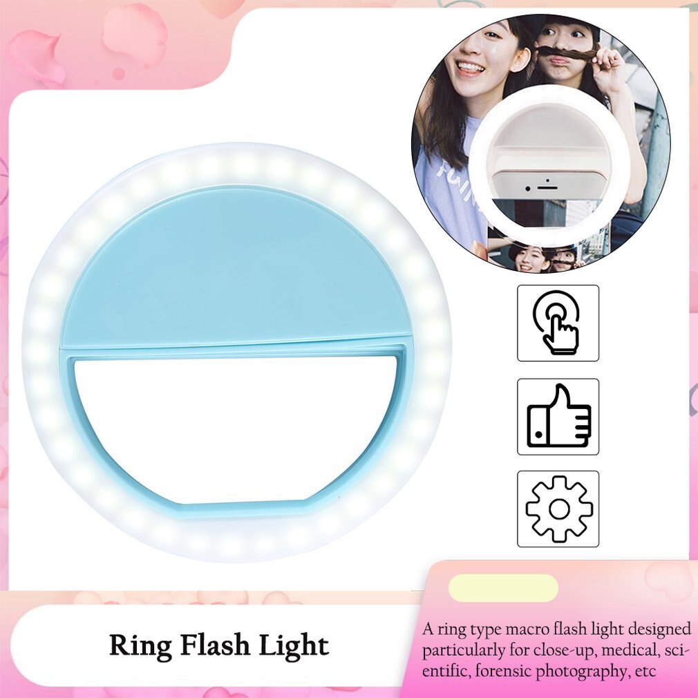 Mobiele Telefoon Selfie Ring Flash Lens Schoonheid Vullen Licht Lamp Draagbare Clip Voor Foto Camera Voor Mobiele Telefoon Smartphone