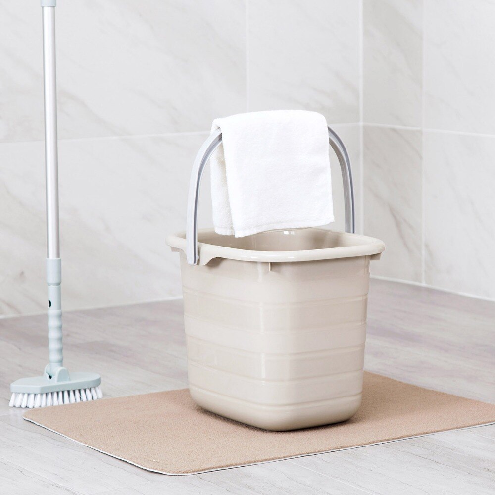 OTHERHOUSE 11L Plastic Mop Bucket Bathroom Laundry Buckets Portable Water Container Outdoor Fishing Car Wash Bucket Large