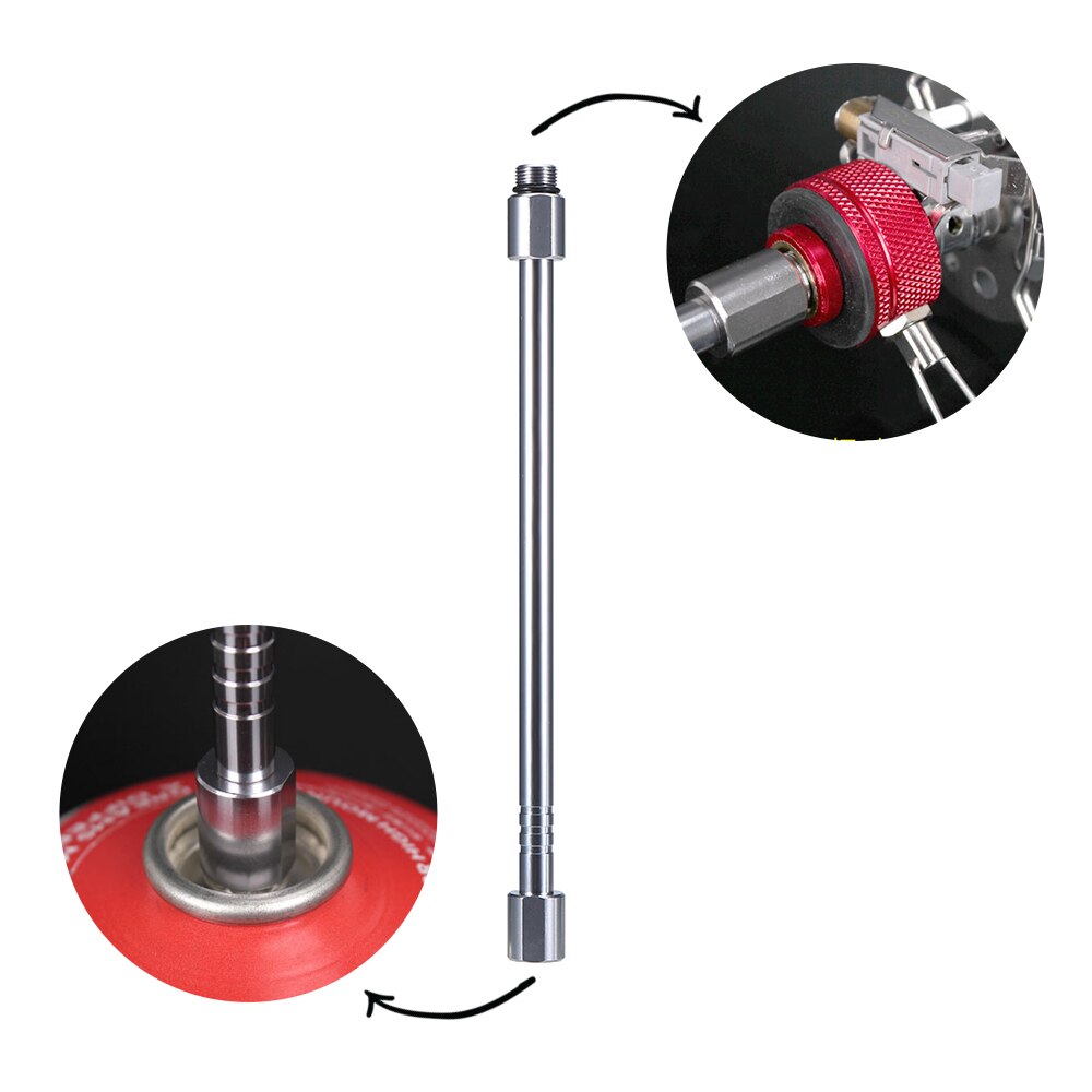 Gas Lantern Extension Tube Blow Torch Extender Pole Camping Lamp Extension Rod Cooking Stove Gas Tank Converter Extension Rod