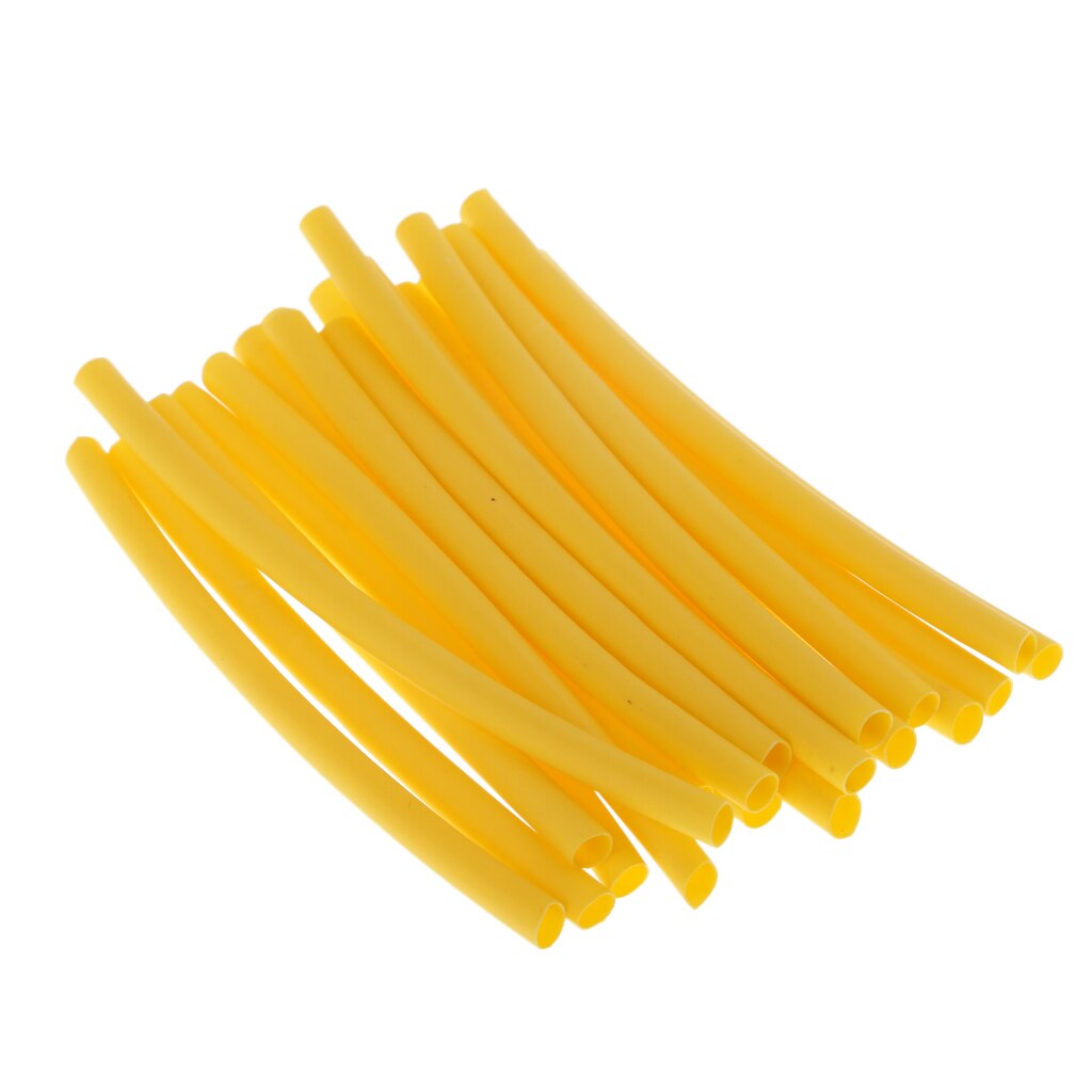 20pcs Rig Making Heat Shrink Tubes Carp Fishing Rig Shrink Tube Hook Shank Hair Terminal Rig Accessories Fishing Tackle: Yellow