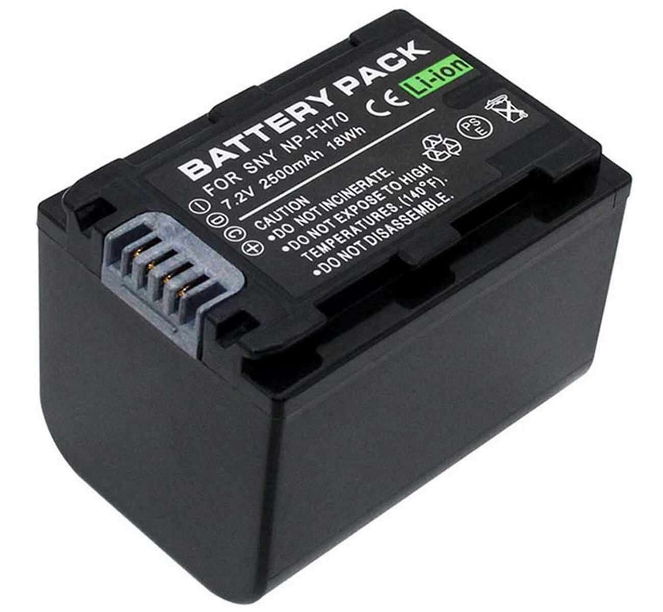 Batterij Pack voor Sony DCR-DVD108, DVD308, DCR-DVD408, DVD508, DCR-DVD608, DCR-DVD708, DCR-DVD808, DCR-DVD908 Handycam Camcorder: 1 PCS NP-FH70