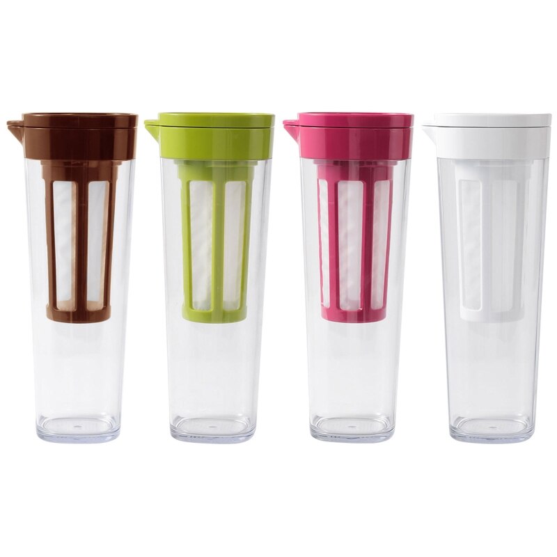 Water Jug with Filter Screen Heat Resistant Cold Beverage Storage Container for Home Kitchen Living Room Juice Pitcher