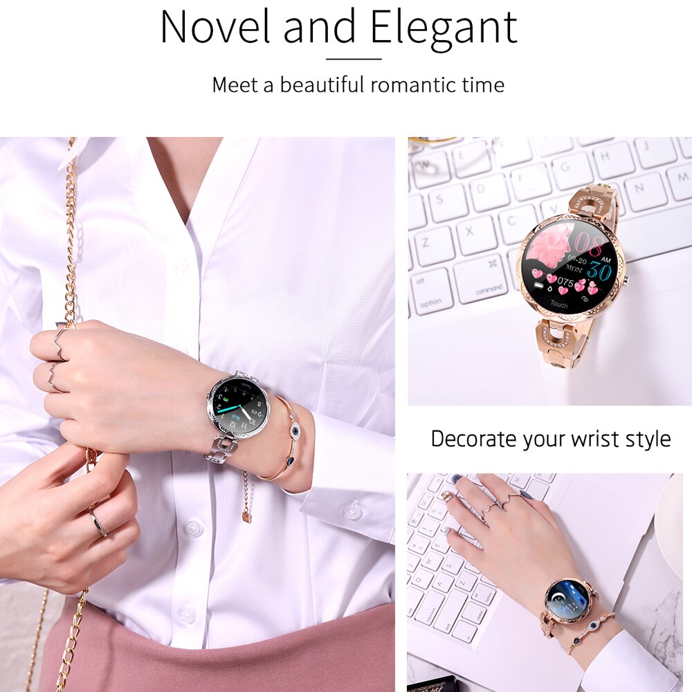 Woman Smart Watch Bracelet Girl Heart rate Blood Pressure Sleep detection Pedometer IP67 Waterproof Smartwatch