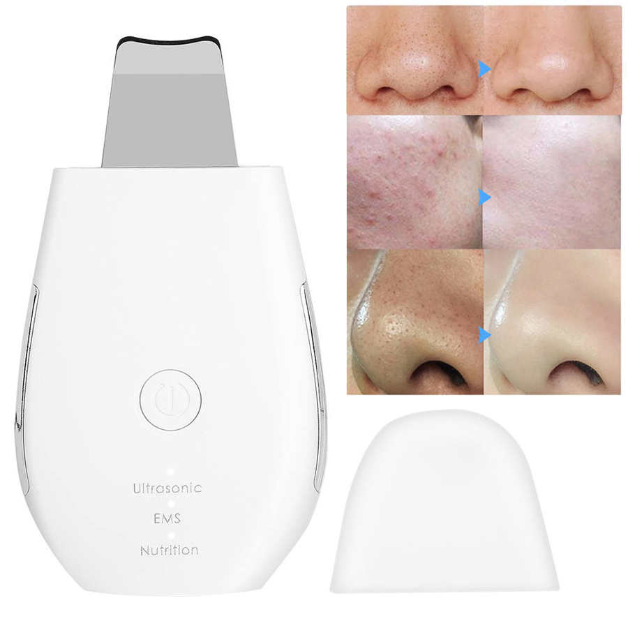 Hushålls ultraljud hudskrubber ems mikroström pormask borttagning ansikte porrengörare jonimport ansiktsrengöringsmaskin