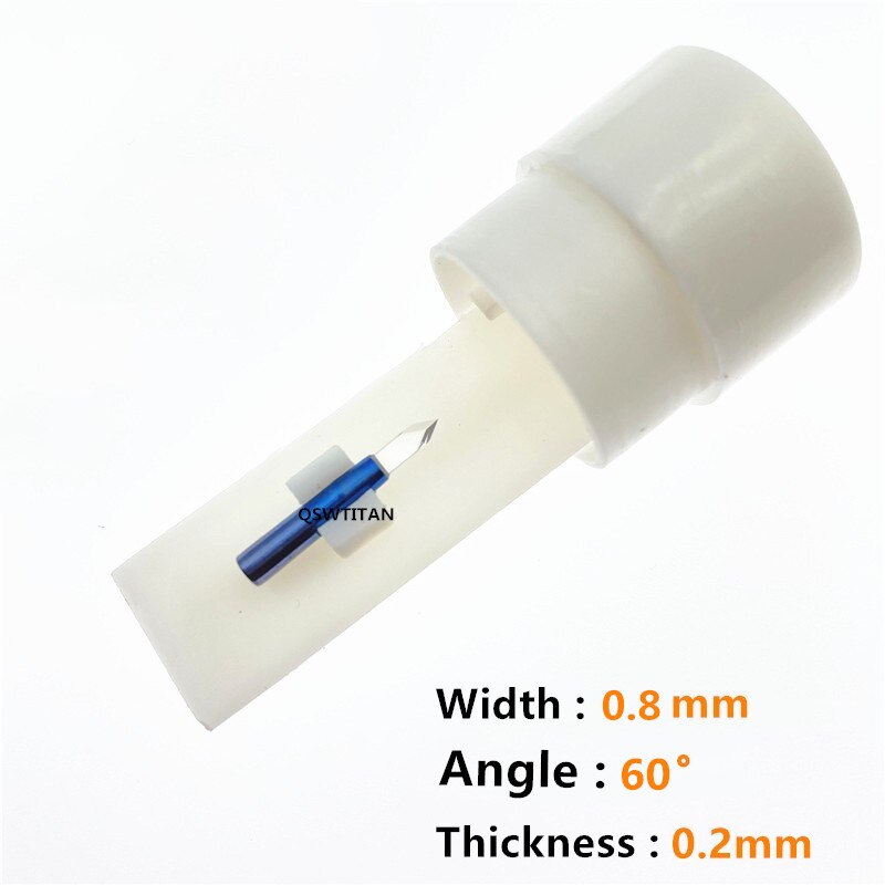 Sapphire Blade-pluma para implante de cabello, herramienta para plantar cabello: ZTC129  0.8mm width