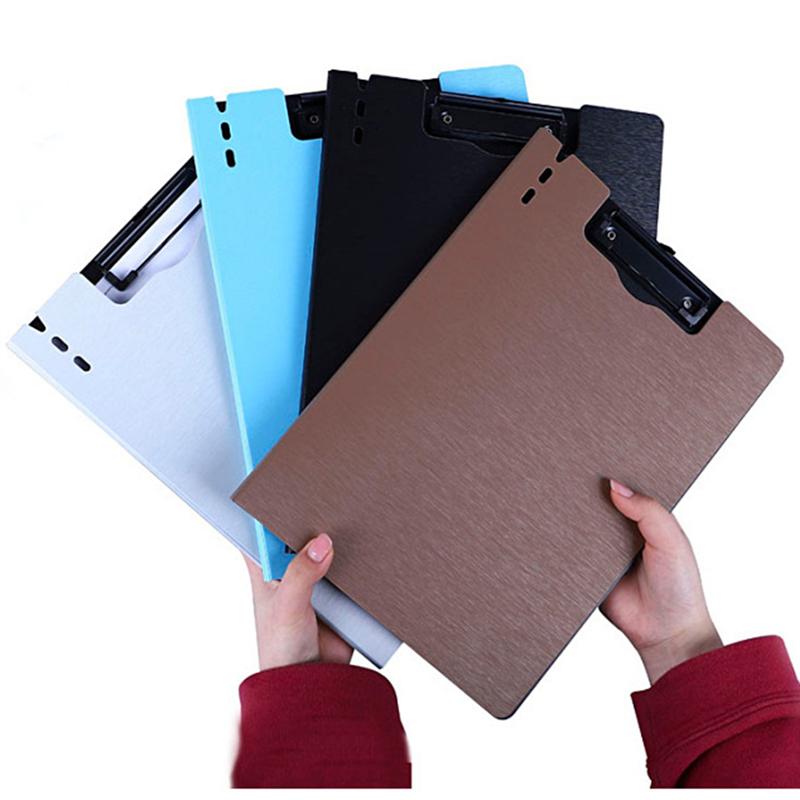 Business Office Folders Plastic File Holder Paper Protector Office Paper Folder (Coffee)