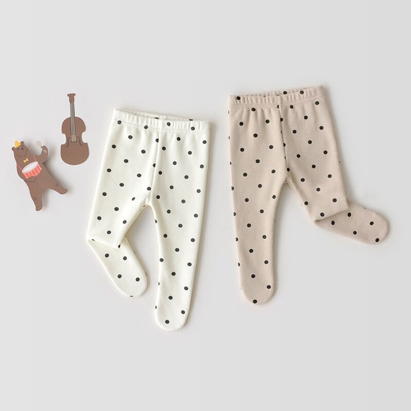 Baby Leggings Newborn Baby Pants Polka Dot Baby Girl Boy Pants Cotton Girl Trousers Infant Baby Pantyhose Kids Toddler Pants