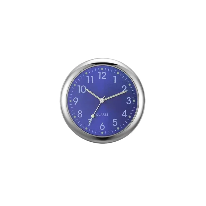 Mini Car Klok 40Mm Lichtgevende Lichtgevende Klok Auto Digitaal Elektronisch Horloge Quartz Klokken Auto Interieur Accessoires: Oranje