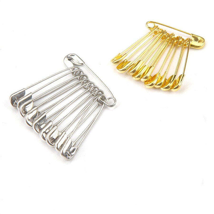 Goupille de sécurité de , épingle à outils, 100 pièces/lot, 22mm, or argent Accessoires pour outils de couture, vêtements, bricolage