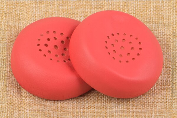 1 pair Replacement Sleeve for Sony WH-CH400 CH400 CH 400 Headset Headphone Earmuff Ear Pads Cushion Cover Earpads Pillow: red  leather