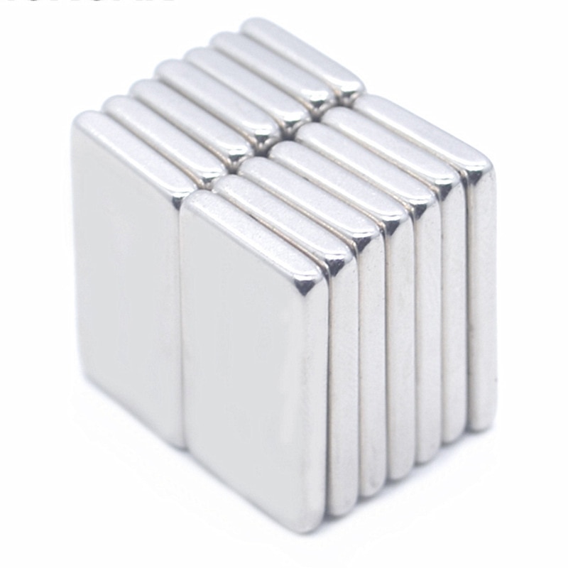 80/40/20 Pcs N42 Super Sterke Zilver Blok Vierkante Zeldzame Aarde Neodymium Magneten 10X5X2 Mm Krachtige Neodymium Magneet