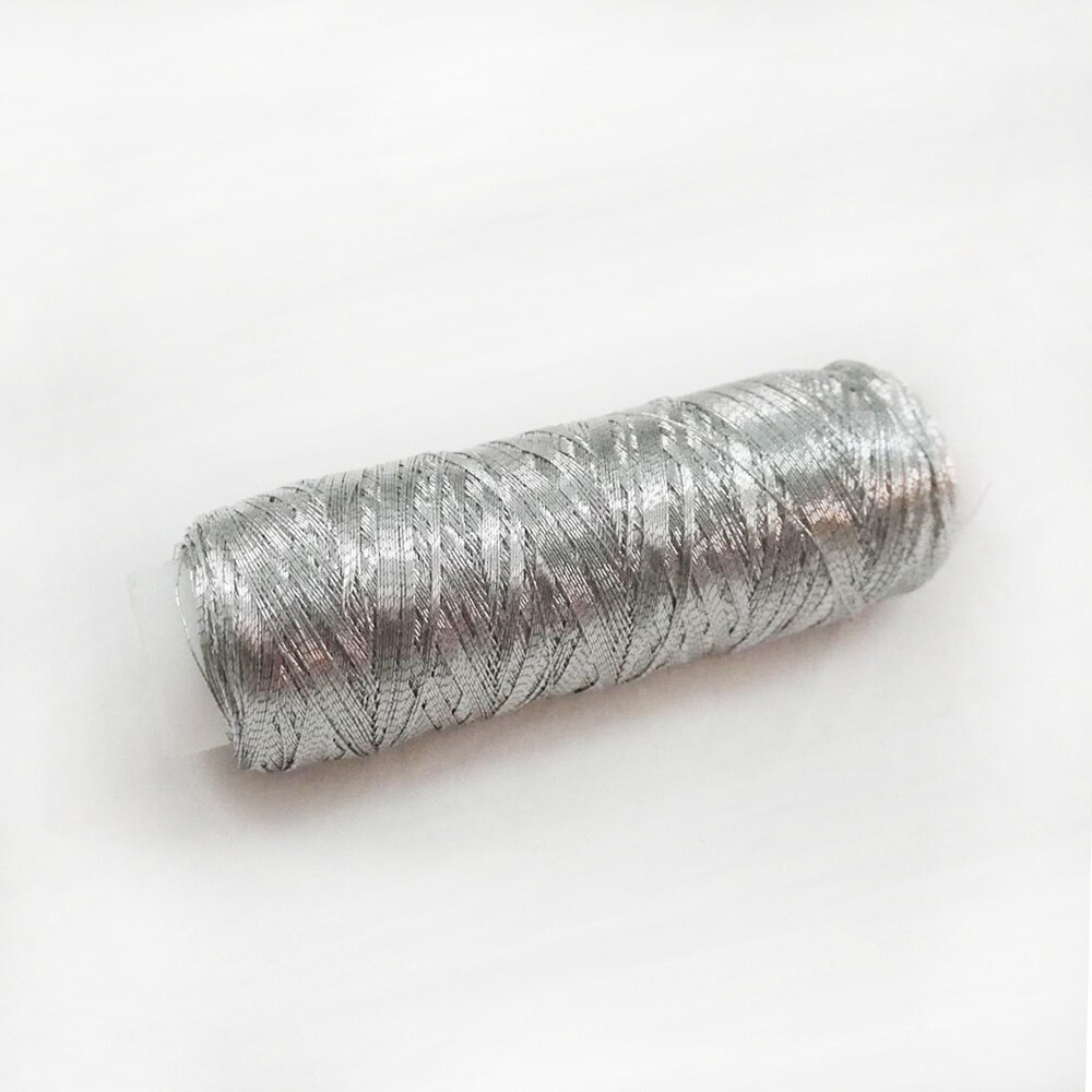 1 Stuk Goud/Zilver 200 Meter Lengte Overlocking Naaimachine Discussies Polyester Kruissteek Sterke Threads Voor Naaibenodigdheden